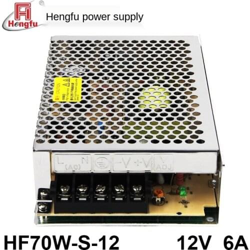 Hengfu Power Supply HF70W-S-12 AC220V/DC12V 6A Single-Channel Output Direct Current Switch Power Supply