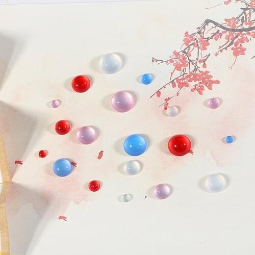 New Fashion 4 6 8 10 12mm Colour Beads Imitation Resin Cats Eye Cabochon Beads For DIY Jewelry Findings Making