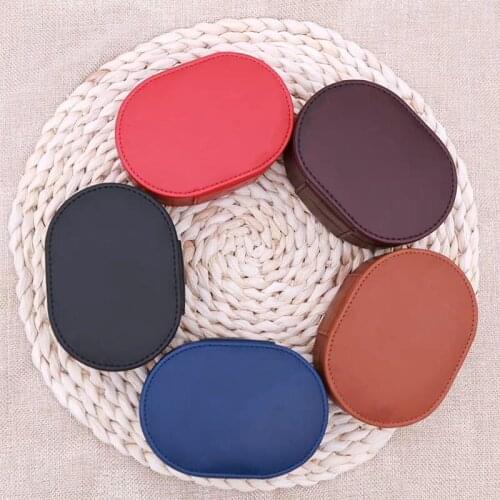 Fengru Earphone case High-end custom Magnet automatically attracts leather headset cable storage box digital package