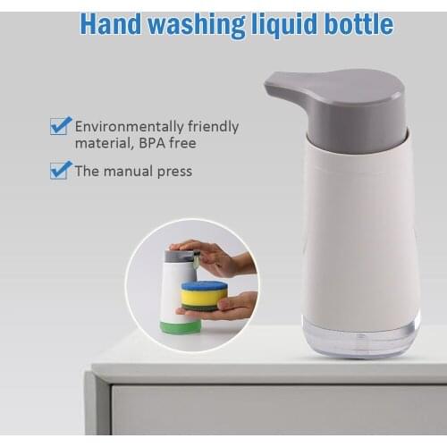 Liquid Soap Dispenser Bathroom Accessories Plastic Detergent Shampoo Gel Dispensers Kitchen Foaming Soap Bottle