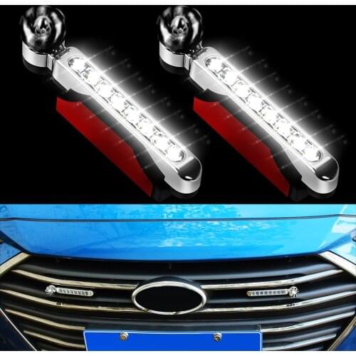2pcs LED Wind Power Car Daytime Running Light for Fiat 500 600 Tipo Punto stilo Freemont Cross Coroma Panda Idea Palio