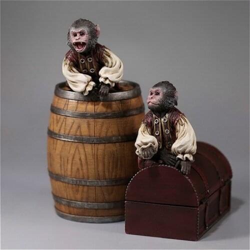 Estartek Resin 1/6th Scale Skull Monkey Statue Collection for 12" Action Figure Sence DIY