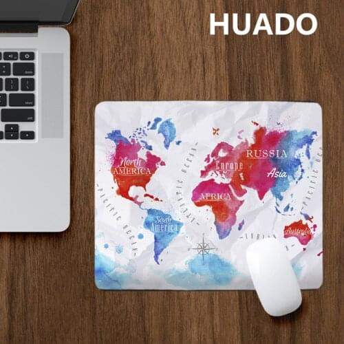 World map mouse mat 22*18cm mosuepad gamer DIY custom desk mats PC mouse pad for league of legend/warframe/witcher 3/dark souls