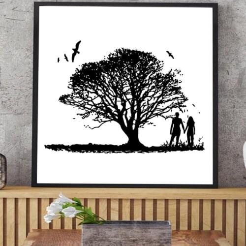 Lovely Couple Silicone Transparent Stamp Background Clear Stamps DIY Scrapbooking Card Making R7RC