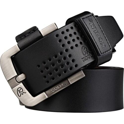 Handmade designer high quality 100%cowskin genuine leather pin buckle belts for men male fashion plus size belt 105-160cm
