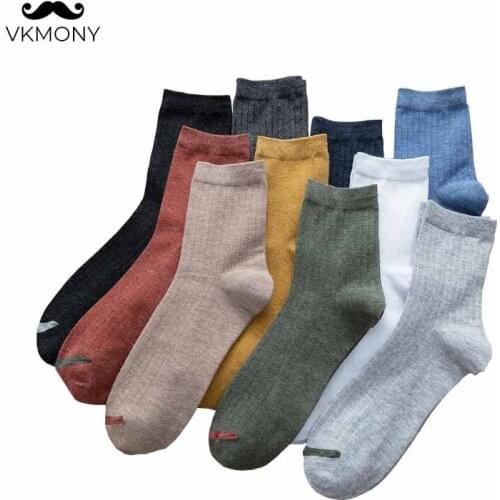 Men plus size socks cotton ENGLAN STYLE CASUAL man socks 10pairs/lot men cotton socks EU SIZE 43-47 VKMONY