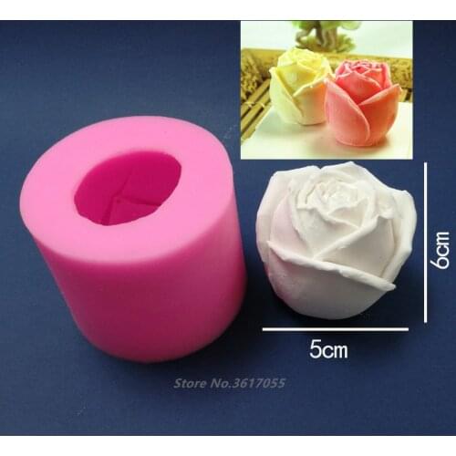 New Big Rose 3D Silicone Fondant Soap Mold Cake Mold Candle Mold Candy Chocolate Decoration Baking Tool Moulds