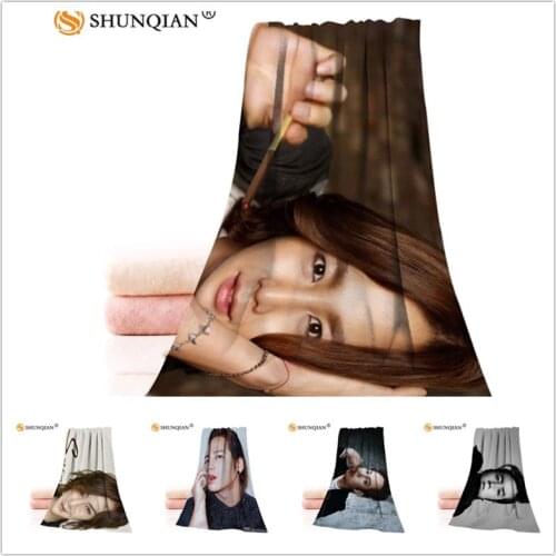 Custom Jang Geun Suk 35x75cm Face Towels Facecloth Microfiber Washcloth Quick drying Sports Towel