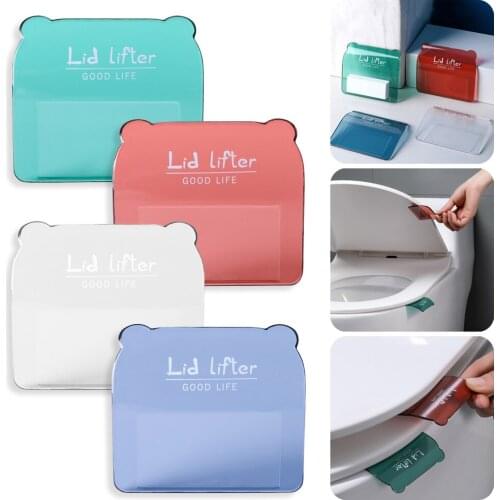 Portable Nordic Transparent Toilet Seat Lifter Toilet Lifting Device Avoid Touching Toilet Lid Handle WC Accessories