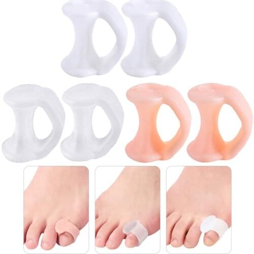 5 Pairs Silicone Gel Thumb Corrector Bunion Toe Protector Separator Hallux Valgus Finger Straightener Foot Care Relief Pads