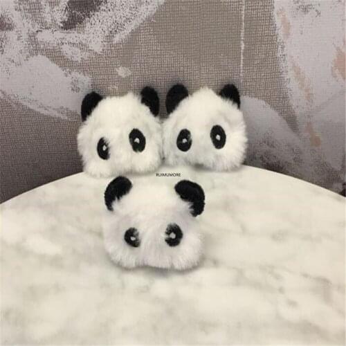 Cute New 100PCS Panda Plush Dolls , Mini 4CM Stuffed TOY Hair , Garment , Hairband Accessories