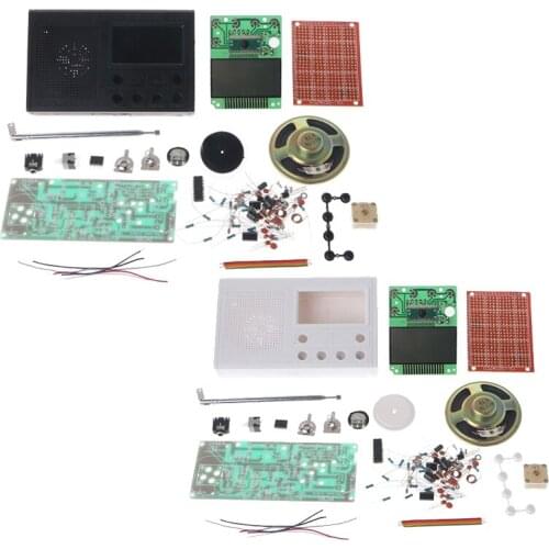 Top DIY LCD FM Radio Kit Electronic Educational Learning Suite Frequency Range 72-108.6MHz
