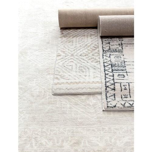 Vintage Soft Carpet for Living Room Rectangle Area Rugs Nordic Style Home Bedroom Carpet Shaggy Non-Slip Rug Kid Room Study Mats