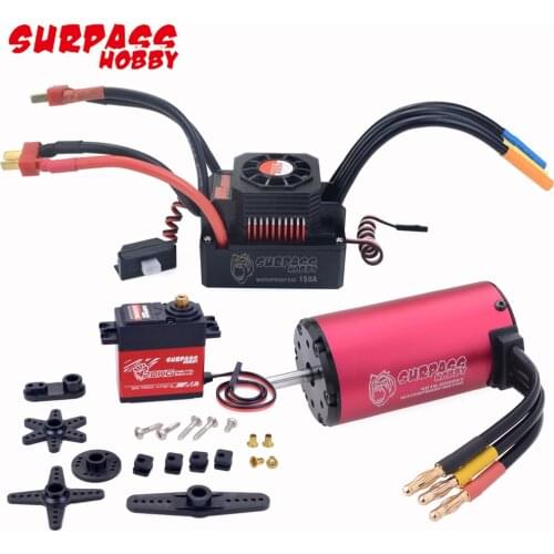 SURPASS HOBBY 4076 2000KV/2250KV Waterproof Brushless Motor With 120A/180A Brushless ESC for 1/8 RC Drift Racing Car