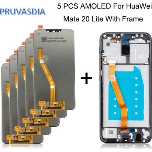 5 Wholesale For Huawei Mate 20 Lite LCD Display Touch Screen Digitizer For Huawei Mate 20 Lite LCD Screen SNE LX1 LX2 LX3