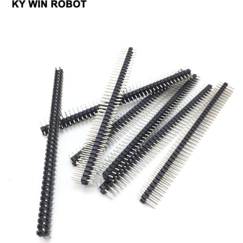 10 PCS 2.54mm 2x40 Pin copper plated Male Double Row Pin Header Strip Connector 80 Pin
