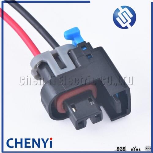 2 Pin Delphi Fuel Injector plug methanol modified plug Auto Connector 15419715 15326181 15411633 0.6mm waterproof connector