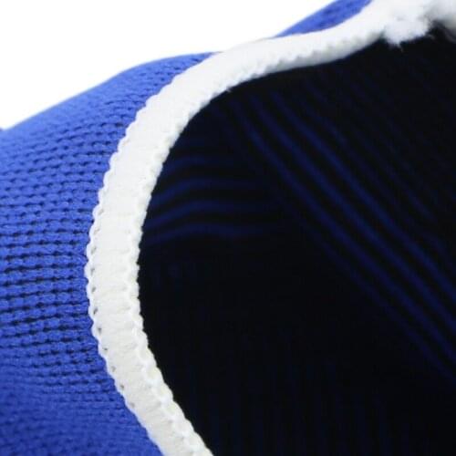 New New 2pcs Blue Elastic Knee Support Pad Brace Guard Sleeve Strap Bandage Wrap Gym