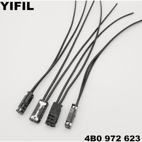 2pcs/lot 2 Pin Female Plug Connector With Pigtail Refires Accessories For VW SKODA Audi Warning Sender Parking Aid 4B0 972 623