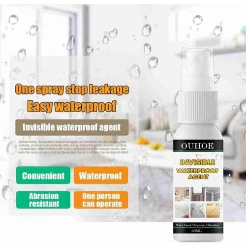 30/100ml 1pc Toilet Penetrating Nano Transparent Spray Glue Tile Exterior Wall Roof Leak Mending Waterproof Coating Glue