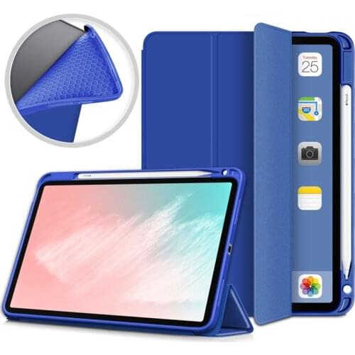 For iPad Air 4 Case 2020 With Pencil Holder PU Leather Magnetic Stand Soft TPU Back Cover Funda For iPad Air 10.9 Case