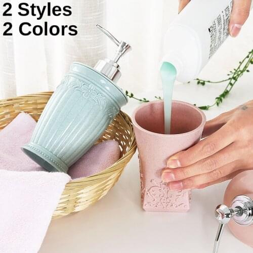 400ML Liquid Soap Dispenser Pump Bathroom Shower Gel Shampoo Container Shampoo empty bottle press bottle lotion bottle