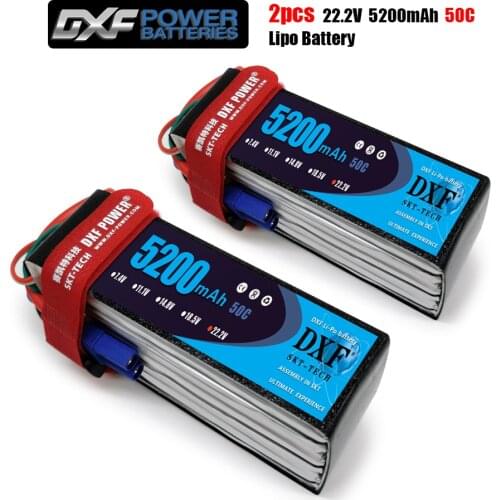 2017 DXF POWER 22.2V 5200mah 50C Max 100C Toys & Hobbies For Helicopters RC Models Li-polymer Battery