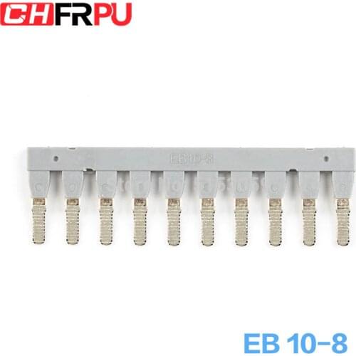 EB 10-8 Suitable for UK6 Side Plug Connector Din Rail Terminal block short circuit connection strip