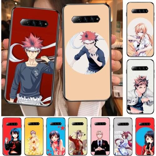 Food Wars Shokugeki no Soma Anime Phone Case For xiaomi redmi Black Shark 4 Pro 2 3 3s Cases Helo Black Cover Silicone Back Pre