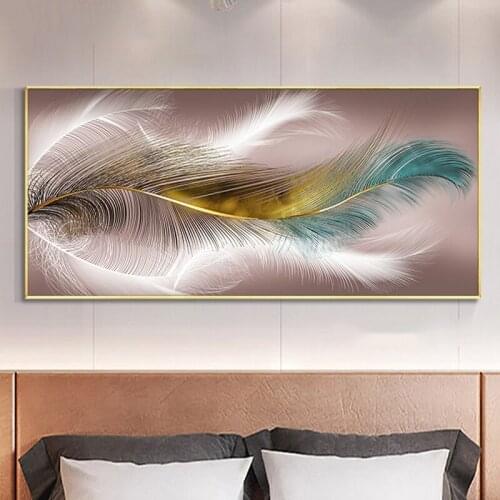 Large size square round diamond painting embroidery abstract feather wings 5D DIY diamond painting cross stitch decor F5