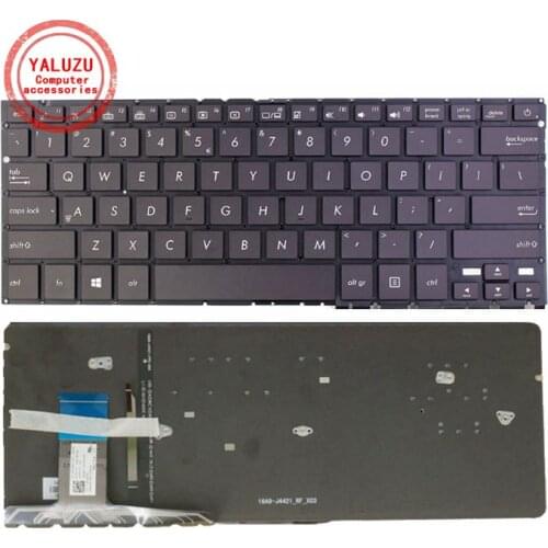YALUZU New for ASUS UX330 UX330UA Black with backlit no frame us laptop keyboard free shipping