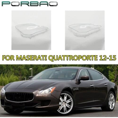 Headlight Lens Cover For MASERATI 2012-2015 Headlamp Clear Auto Shell Cover Replacement DIY