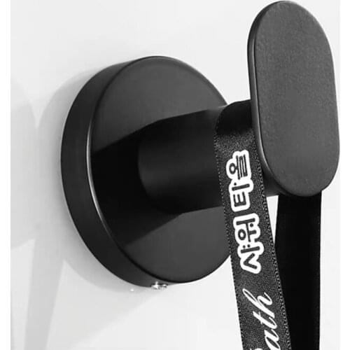 LIUYUE Robe Hooks Black Stainless Steel Towel Hooks Bath Ball Hooks Hanger Clothes Hat Hooks Bathroom Accessories Hardware