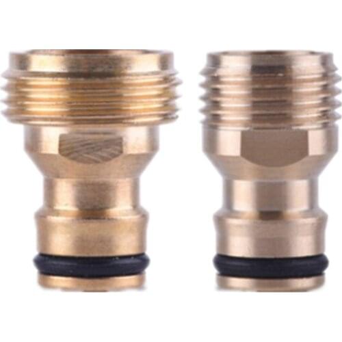 1PC 1/2" 3/4" Brass Male Threaded Tap Connector Sprinkler Adaptors Hose End Fittings Garden Watering Irrigation