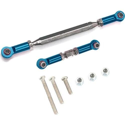 Metal Adjustable Steering Linkage Servo Link Pull Rod Turnbuckle for MN D90 D99 MN-90 FJ-45 1/12 RC Car Crawler