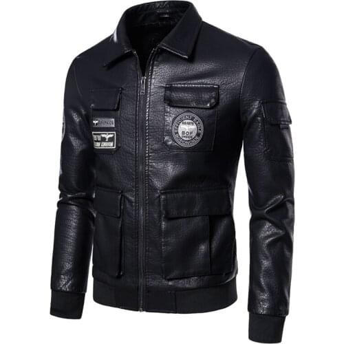 2021 New Black Motorcycle Leather Jackets Trend Slim Korean Jacket Mens Style Autumn Mens Motorcycle Personality Jacket S-5XL