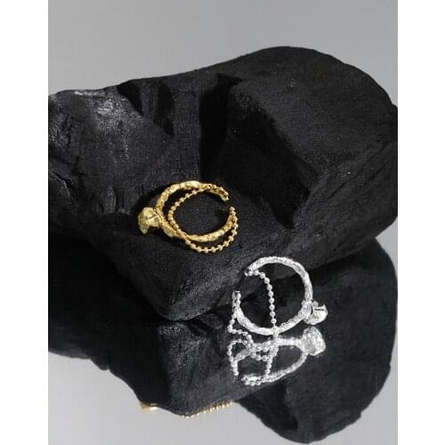 New 925 Sterling Silver Double Layers Beads Rings For Women Jewelry 2021, Wedding Party Finger Ring Woman Best Friends Gifts