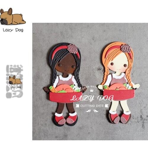 Thanksgiving Turkey Girl Metal Cutting Dies Scrapbooking Stencil DIY Mold Craft Embossing Die Cuts Card Making New Dies For 2020