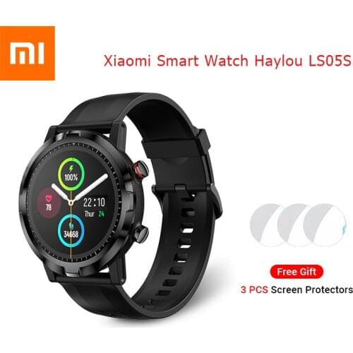 Xiaomi Smart Watch Youpin Haylou LS05S Solar IP68 Waterproof 12 Sport Modes Heart Rate Monitor Fitness Tracker for Android IOS