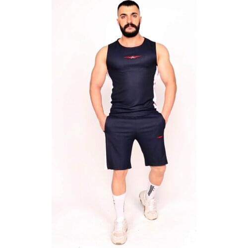 Sports Team Breathable Shorts & Undershirt Navy Blue