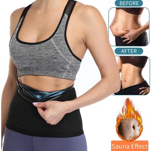 Waist Trainer Sweat Trimmer Belt Women Slimming Sheath Weight Loss Sauna Effect Belly Body Shaper Compression Cincher Shapewear