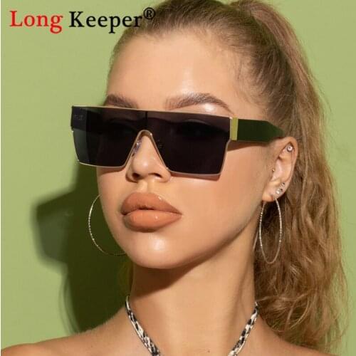Vintage Sunglasses Women Oversize Square Cat Eye Sun Glasses Big Frame Womens Sunglasses Black lunette de soleil femme UV400
