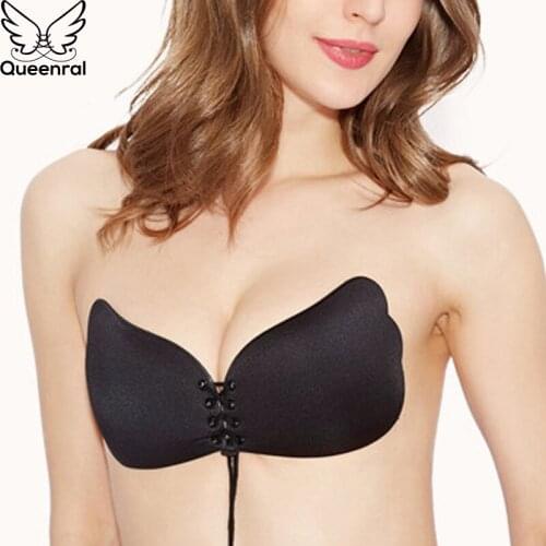 Push Up bras for Women seamless bra Self Adhesive Strapless Bandage Sticky Gel Silicone Solid Bra Womens Underwear Invisible