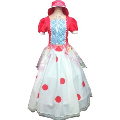 2018 Cartoon Movie Bo Peep Cosplay Costume Bo Peep Cosplay Dress