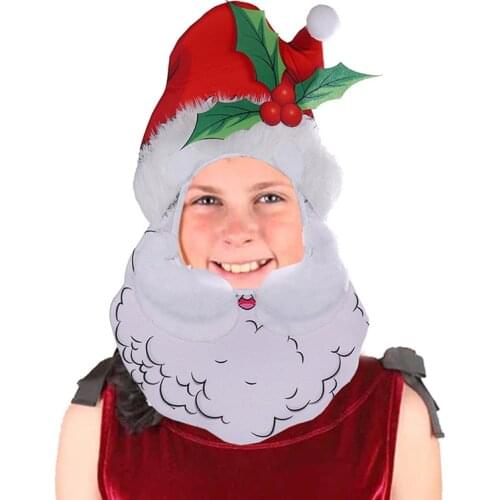 2021 Christmas Hat Santa Hat Ornament Decoration Christmas Cap Non-woven Hats New Year Xmas Party Props Decoration