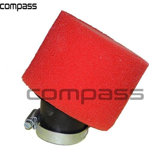 38mm Bend Elbow Neck Foam Air Filter Sponge Cleaner Moped Scooter Dirt Pit Bike Motorcycle RED Kayo BSE