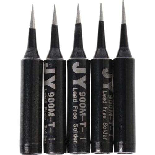 5 Pcs Lead Free Replacement Soldering Solder Iron Tips 900M-T-I For Hakko Saike 936 852d+ 909D