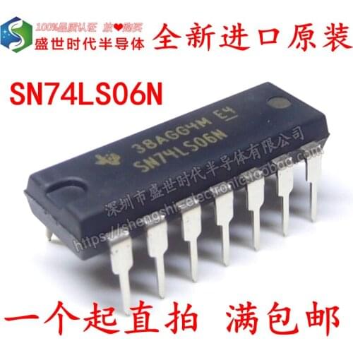 5/PCS NEW New Imported Original Sn74ls06n Dip14 74ls06 Grid and Inverter/Inverter