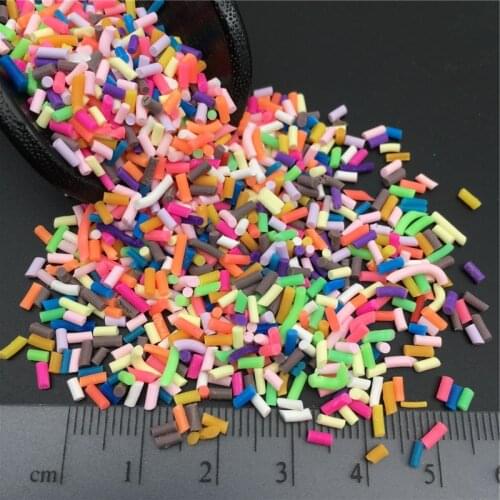 50g Colourful Dot Polymer Clay Sprinkle For Candy Clay Cake Dessert Mud ,Soft Clay For Craft Clay DIY, filler