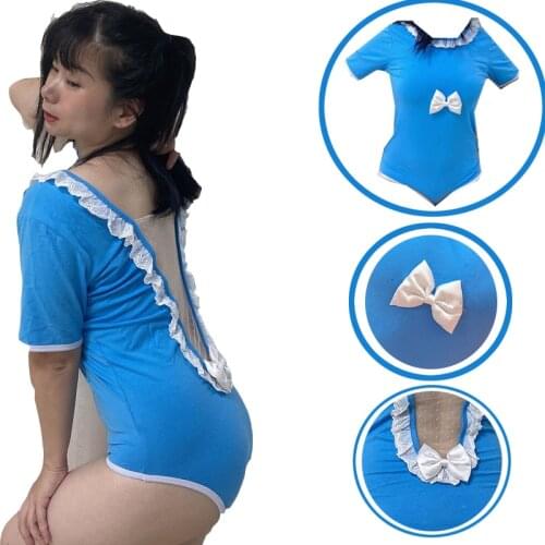 Abdl Baby Onesie pocket little sheep cute pajamas ddlg adult jumpsuit large slim sexy back strap cotton jumpsuit little space3XL